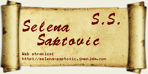 Selena Šaptović vizit kartica